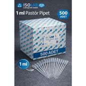 Pastör Pipet 500 Adet 1 ML Plastik Damlalık