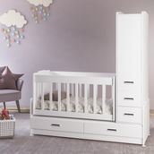 Patiko Swing Sw 262 Dolaplı Büyüyen Beşik - Beyaz