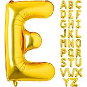 Patladı Gitti 16 inç 36 cm E Harf Gold Folyo Balon