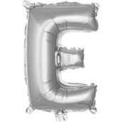 Patladı Gitti 16 inç 36 cm E Harf Gümüş Folyo Balon