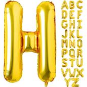 Patladı Gitti 16 inç 36 cm H Harf Gold Folyo Balon