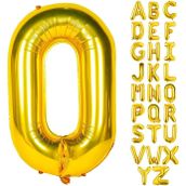 Patladı Gitti 16 inç 36 cm O Harf Gold Folyo Balon