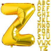 Patladı Gitti 16 inç 36 cm Z Harf Gold Folyo Balon