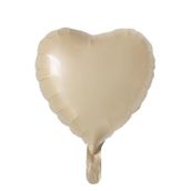 Patladı Gitti 18 inç 45 cm Bej Kalp Folyo Balon