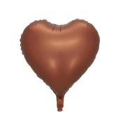 Patladı Gitti 18 inç 45 cm Karamel Kalp Folyo Balon