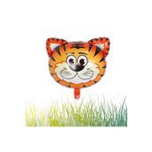 Patladı Gitti 55 cm 22 inç Safari Kafa Kaplan Folyo Balon