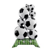 Patladı Gitti 56x98 cm Futbol Temalı Ayakta Duran Doğum Günü ve Parti Süsü Folyo Balon