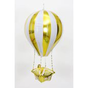Patladı Gitti 88-28 cm 22 inç Uçan Balon Temalı Sarı Folyo Balon
