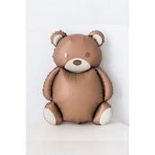 Patladı Gitti 89-72 cm Teddy Bear Retro Büyük Kahverengi Ayı Folyo Balon