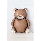 Patladı Gitti 89-72 cm Teddy Bear Retro Büyük Kahverengi Ayı Folyo Balon