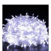 PAZARİZ 10 METRE 100 LED IŞIK YILBAŞI SÜSLEMESİ - BEYAZ RENK-220 VOLT FİŞLİ