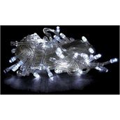 Pazariz 100'Lü Beyaz Led Işıklı Yılbaşı Süsü