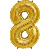 Pazarız 40 cm 8 Rakamı Folyo Altın Balon