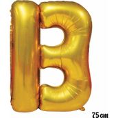 Pazarız 75 cm B Harfi Folyo Altın Balon