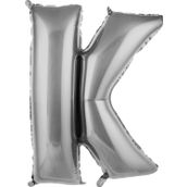 Pazarız Balon K 76 cm Gümüş 34 inç Harf Folyo Balon