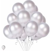 Pazarız Global 20 Adet Gri Beyaz Karışık Balon