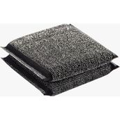 Pazariz Magic Inox Sponge Paslanmaz Telli Sünger 4'lü Set Bulaşık Süngeri - Siyah