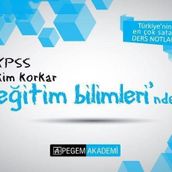 Pegem Akademi Yayıncılık KPSS Kim Korkar Eğitim Bilimleri Ders Notları
