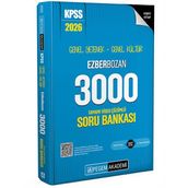 Pegem Yayınları 2026 KPSS Genel Yetenek Genel Kültür Ezberbozan 3000 Tamamı Video Çözümlü Soru Bankası