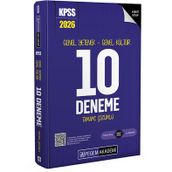 Pegem Yayınları 2026 KPSS Genel Yetenek Genel Kültür Tamamı Çözümlü 10 Deneme