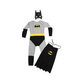 Pelerinli Batman Kostüm + Maske - Batman Kostümü - Batman Cosplay - Batman Tulum