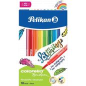 Pelikan 814577 Colorella Fırça Uçlu 10'lu Keçeli Kalem