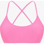 Pembe Düz Çıkarılabilir Kaplı Bikini Üstü - 32