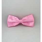 Pembe Düz Renk Saten Papyon - SP-08