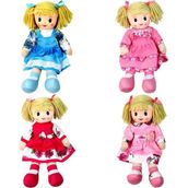 Pembe Elbiseli Bez Bebek 50 Cm