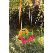 Pembe, Emniyet Kemerli Çocuk ve Bebek Salıncağı – Bahçe & Balkon İçin Güvenli Salıncak