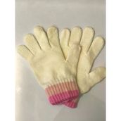Pembe Kız Çocuk Eldiven 8-12 Yaş Krem-8-12 Yaş