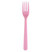 Pembe Plastik Çatal (25'li)