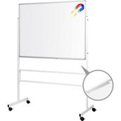 Penguen 100 Cm X 140 Cm Mobil Ayaklı Tek Yüzlü Manyetik Yazı Tahtası Beyaz (Brifing Tahtası)