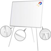 Penguen 90 cm x 120 cm Teleskopik Ayaklı Manyetik Yazı Tahtası Beyaz