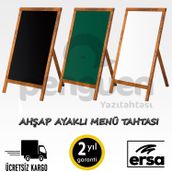 Penguen MNT008-S 60 x 90 cm Ahşap Ayaklı Kara Menü Tahtası