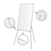 Penguen Teleskopik Ayaklı Laminat 50 x 70 cm Beyaz Yazı Tahtası