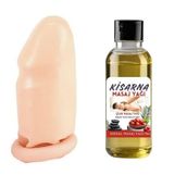 Penis Uzatıcı Prezervatif 50 ml Çilekli Masaj Yağı