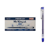 Pensan 6405 My-King Jel Metal Klips 0.5 mm Mavi 12'li Tükenmez Kalem