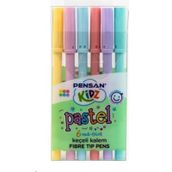 Pensan 6'lı Pastel Renkler Keçeli Kalem