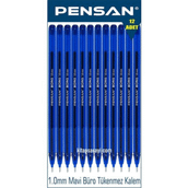 Pensan Büro 1.0 MM Mavi 12 Adet Tükenmez Kalem
