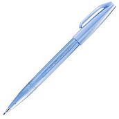 Pentel Grey Blue Brush Sign Pen Fırça Uçlu Kalem