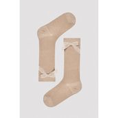 Penti Brown Ribbon Bej Kız Çocuk Pantolon Çorabı