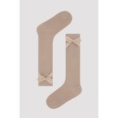 Penti Brown Ribbon Ten Kız Çocuk Pantolon Çorabı