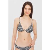 Penti PLMDAC1V20IY-SBC Siyah Beyaz Çizgili Lora Wire Bikini Üstü