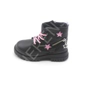 PEPİNO 1525 Siyah Pembe Unisex Çocuk Bot