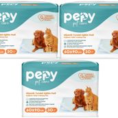 Pepy 60x90cm 3X30 Evcil Hayvan Tuvalet Eğitim Pedi