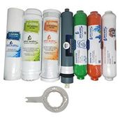 Pera Water Açık Kasa Su Arıtma Cihazlarına Uygun Platinium 80 Gpd Mebranlı 7'li Alkali Mineral Filtre Seti ve Açma Anahtarı