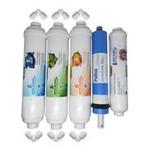 Pera Water Kapalı Kasa Su Arıtma Cihazlarına Uygun Pallas 80 Gpd İnline 5'li Filtre Seti ve Bağlantı Dirseği