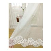 Perde Alemi Etek Ucu Desenli Dantel Normal Pile 1-2.5 500x250 cm Tül Perde