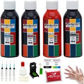 Perfection Canon E414 - 404 - 484 - E474 Yazıcı Uyumlu 4x100 ml Kartuş Dolum Seti